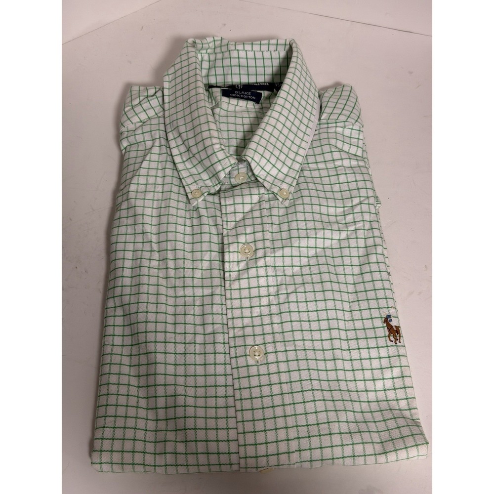 Ralph Lauren, Blake Button Down Long Sleeve Shirt, 100% Cotton, Size XL, Green